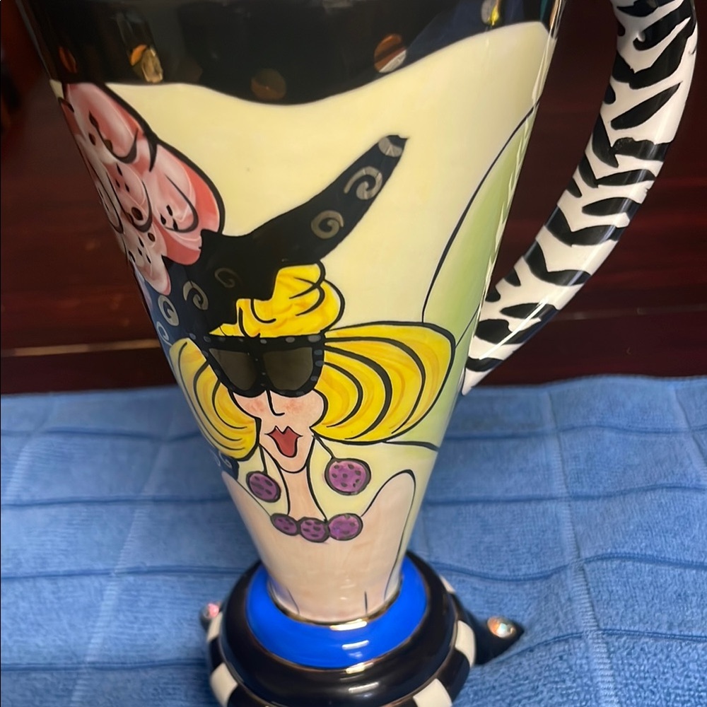 Colorful Ceramic Vase with Artistic Design